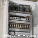 Detalle del armario el�ctrico de una instalaci�n de cliamtizaci�n de una Escuela de Hosteler�a